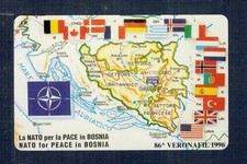 GIAN - Scheda telefonica  PRP Golden 305  "VERONAFIL 96 - BOSNIA"  Nuova Perf