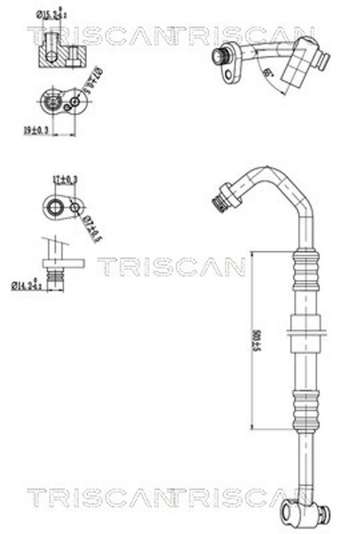 Hochdruck-/Niederdruckleitung Klimaanlage Triscan 9010 11035 FüR Mini R56 R60-image