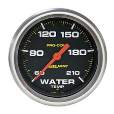 Auto Meter Pro Comp 2-5/8in Water Temp 60-210 Mech.