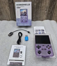 K36 Retro Handheld Video Game Console 16000 Games Emulator 3.5 Inch purple