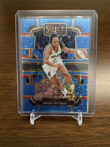 2024 Panini Select WNBA - Kelsey Mitchell #87 Light Blue Disco Prizm /125