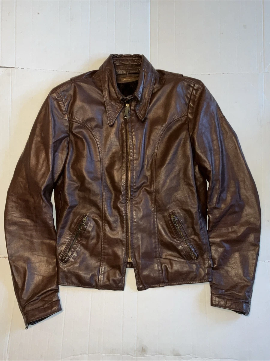 ジャケット・アウター Vintage leather jacket car coat boa 38 vintage leather jacket 38 products for sale | eBay