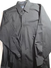 Men's Medium Black Stafford Dress Shirt ,