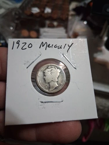1920 P Mercury Dime circulated 90% Silver  Good G