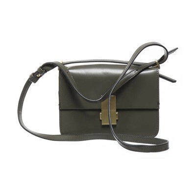 M&S Collection, Umhängetasche, M&S Celine Box Bag Model, Damen, Grün #8dT