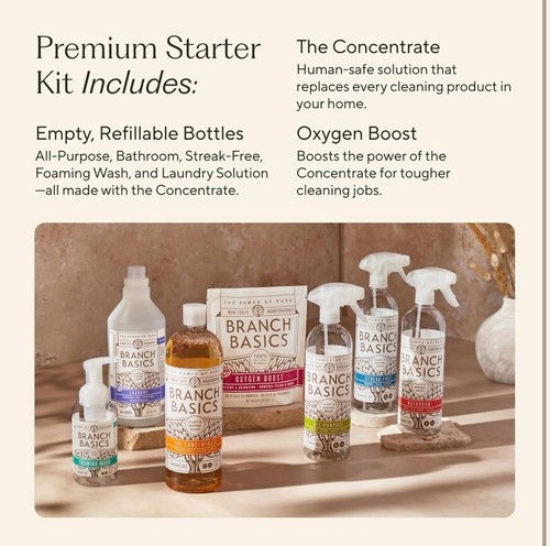 Branch Basics Exclusive Premium Starter Kit All Purpose Cleaning Bottles Clean - Picture 12 of 16