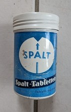 Uralte Spalt-Tabletten Dose aus Metall