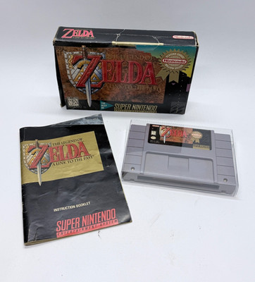 Nintendo The Legend of Zelda A Link to the Past SNES Game w/ Box & Manual