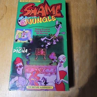 Shame Of The Jungle VHS John Belushi Bill Murray Adult Cartoon 1994  RARE