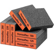 Sanding Block Sandpaper Sponge for Drywall: 8 Pack Wet Dry 60 80 120 180 220 ...