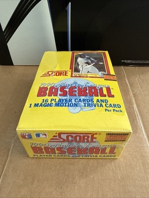 1990 Score Baseball MLB Box 36 Sealed Packs 16 Cards Per Pack BO Jackson
