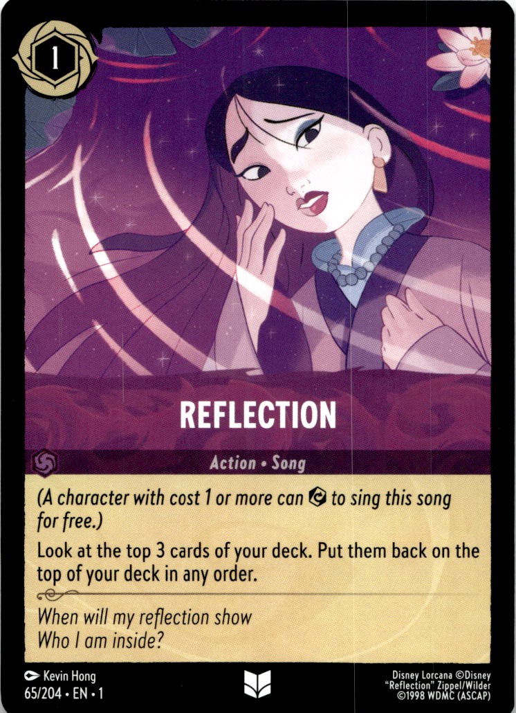Reflection 65/204 Uncommon The First Chapter Lorcana Near Mint