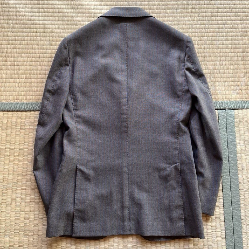 Traje de Lana Sartorio Napoli Marrón Rayas 42IT/32US Hecho en Italia por Kiton Foto 2 de 4