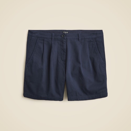 NWT!! J. CREW 5” Pleated Heritage Chino Shorts Navy Blue Preppy Summer Size 12 - Picture 10 of 15