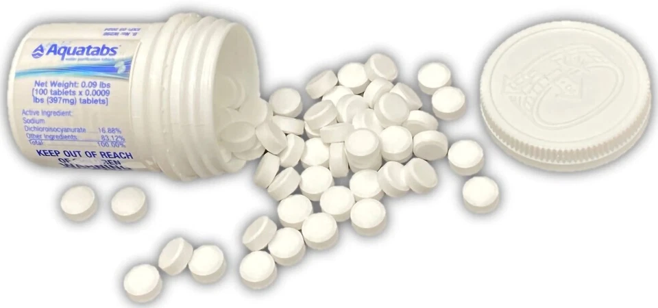 Aquatabs 397mg Water Purification Tablets- 100 Pack - Image 2 of 4