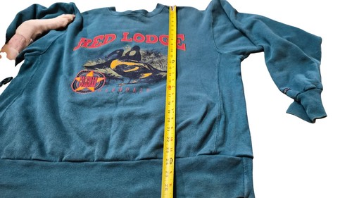 Vintage Red Lodge Sweatshirt Herren X Large Coleman Outdoor Rundhalsausschnitt 90er Vintage XLG - Bild 10 von 13