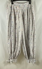 Batsheva x Laura Ashley Women's Hauls Pant Duxford Pines Floral Bloomers Sz 8