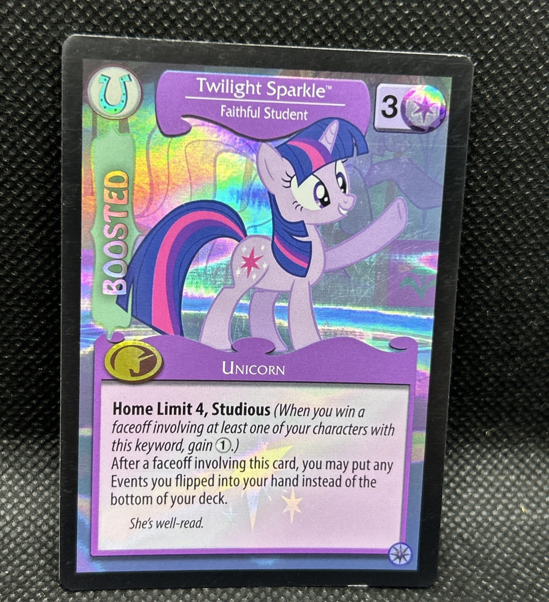 2013 My Little Pony Premier Twilight Sparkle Double Sided Foil
