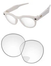 Lenslog Clear Non-Polarized Replacement Lens For Oakley Meta HSTN OW8002-51mm