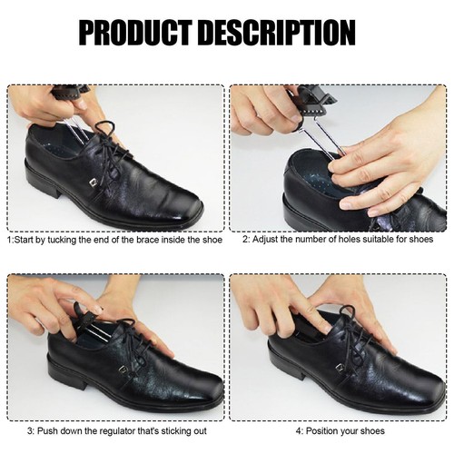 10 Pairs Adjustable Shoe Support Shapers Plastic Keepers Stretcher Tree For Men, - Picture 4 of 10