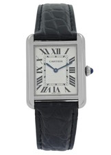 Cartier Tank Solo 3170 W5200005 Silver Dial Steel 24MM Ladies' Quartz Papers