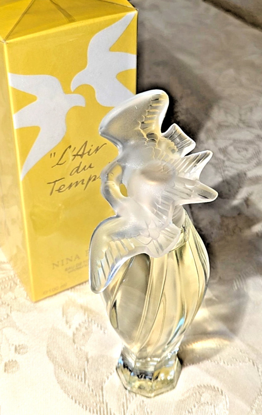 Vintage L'Air du Temps by NINA RICCI Eau De Toilette 3.3oz~100ml FRANCE BIRD Cap