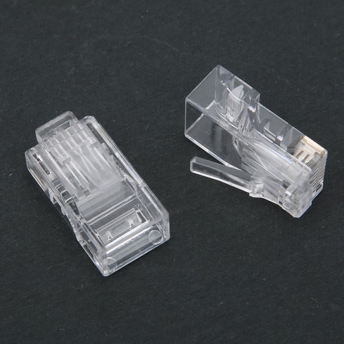 `100Pcs Rj45 Stecker Ende Cat6 Ungeschirmtes Netzwerkkabel Modularstecker Go - Photo 6/17