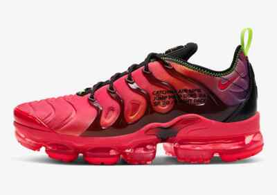 NEW MEN'S NIKE AIR VAPORMAX PLUS LASER CRIMSON RED PINK BLACK