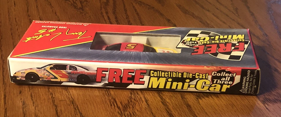 Minicar de carreras Kellogg's 1997 de colección Terry Labonte Car #5 en caja original Foto 4 de 4