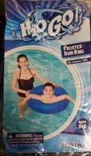 H2OGo Frosted Neon Swim Ring Age 3-6 Blue