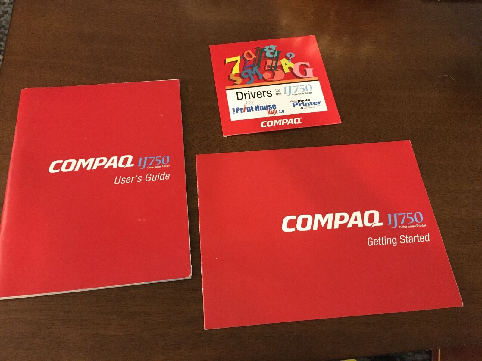 Compaq IJ750 Printer Software, User's Guide, Quick Start - Very Good Shape
