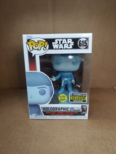 Funko Pop! Star Wars: Luke Skywalker Hologram #615 Return of the Jedi 40th GITD