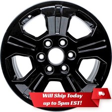 New 18 Gloss Black Alloy Wheel Rim For 2015-2018 Chevy Silverado 1500 Tahoe