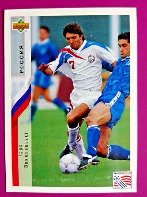 DOBROVOLSKI,RUSSIA -N.210-WORLD CUP USA 94 COLLECTIBLE CARD DELLA UPPER D.E.C.K.