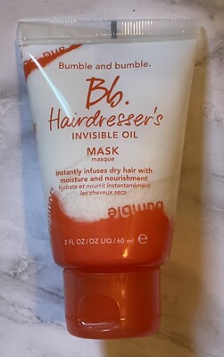  Bumble and Bumble Hair Mask Bb Hairdresser's Invisible Oil Mini 2oz Travel Sz