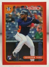 Abraham Toro 2020 Topps Total RC #75A - RED Parallel #'d 4/10 - HOUSTON ASTROS
