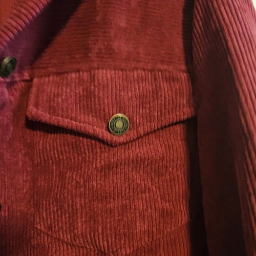 Petite Medium Mujer Bordoña Chaqueta Abotonada - Imagen 2 de 3