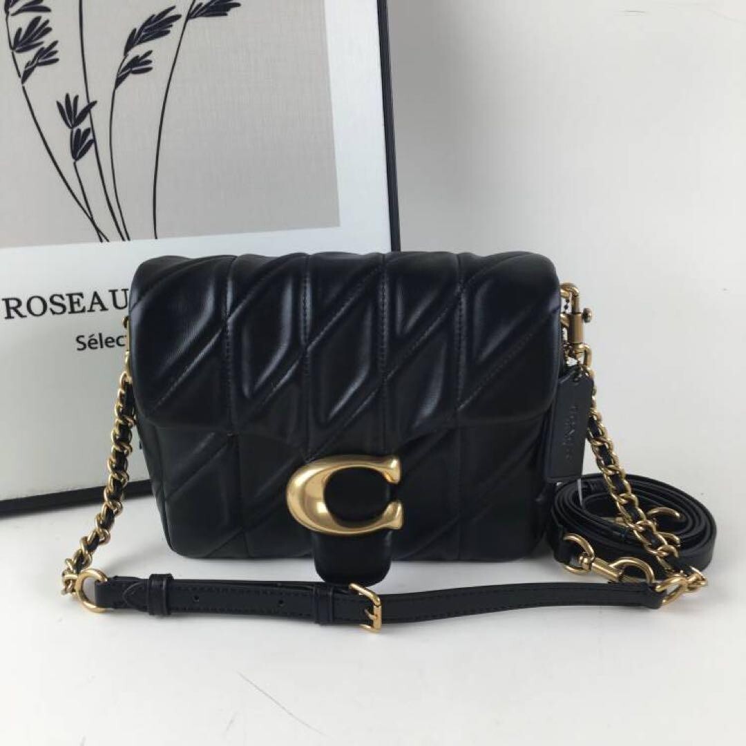 COACH Times Square Tabby20 Shoulder Bag Quilted Black CW629