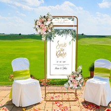 4.9 Ft Wedding Sign Stand Romantic Event Backdrop Rack Plant Stand Garden Arch
