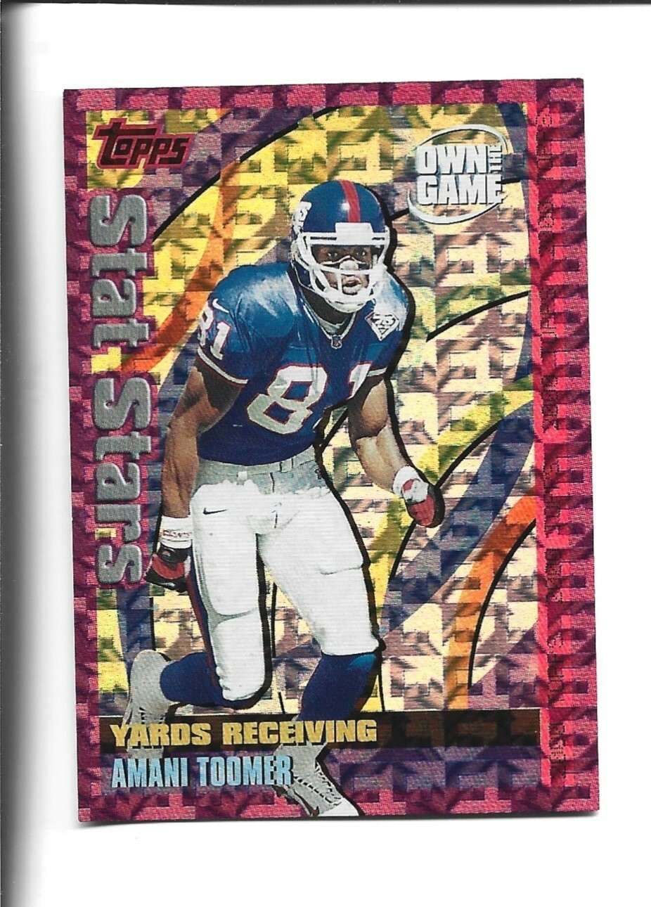 2000 Topps Own the Game #OTG23 Amani Toomer card, New York Giants