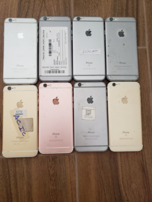 Lot of 8 Apple iPhone 6S (3pcs ) and 6 (5pcs ) for parts