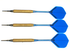 Soft Tip Darts, Used 17 Gram Brass with New Aluminum Shafts and Flights 3822