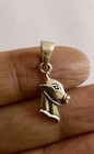 Artisan Crafted 925 Sterling Silver HORSE Pendant Oxidized Handmade 1.3 gm 24 mm