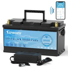 Batteria al litio Bluetooth 100Ah 180Ah 300Ah 12V LiFePO4 batteria BMS camper barca