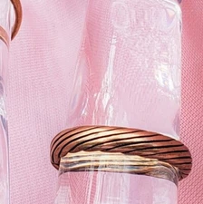 Hand Crafted Copper Ring~ Swirl Twist Design~ Healing Effects Of Copper