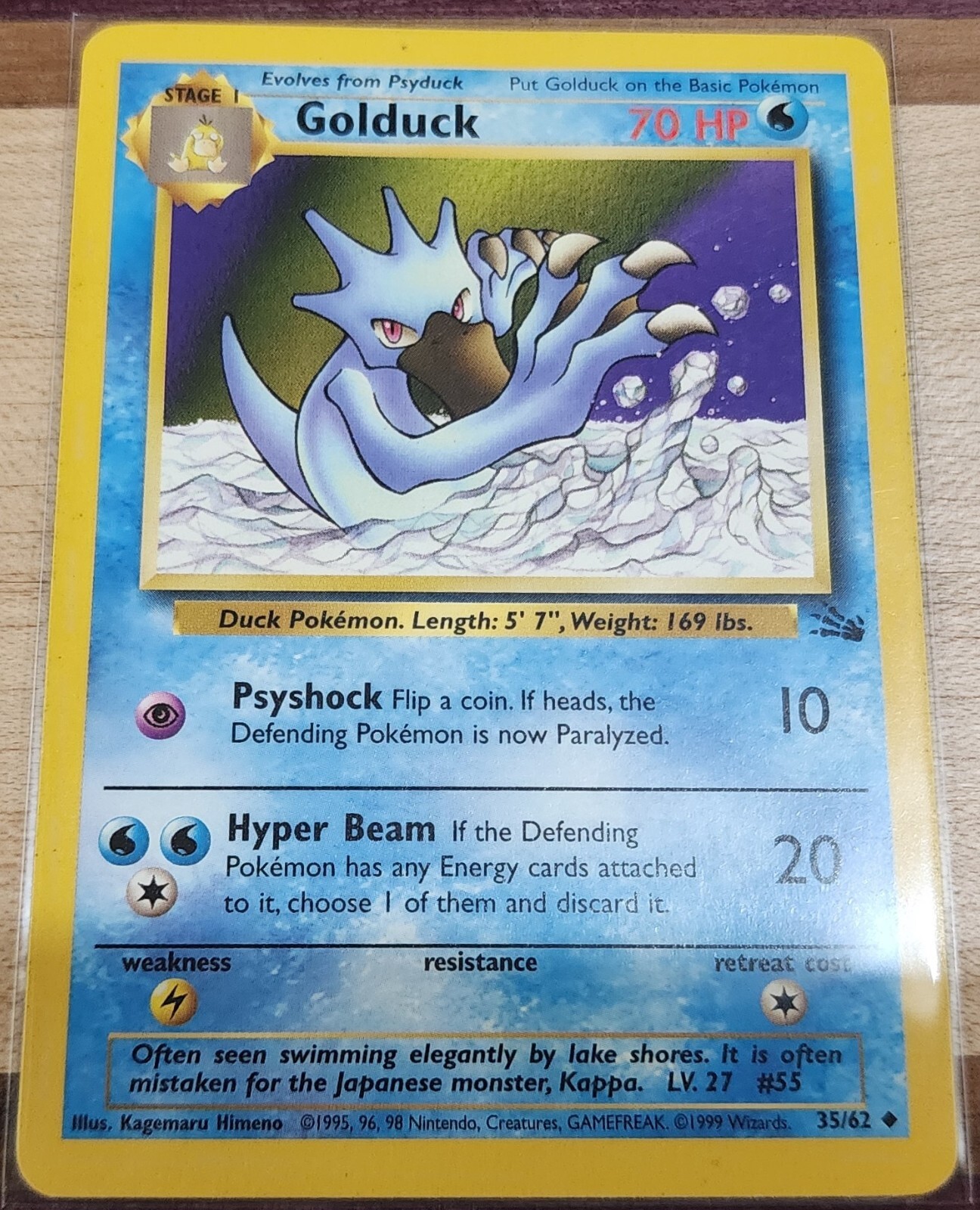 Pokémon TCG: Golduck - 35/62 - Fossil - NM