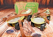 1940's Vintage Multi-Kwik Beginner Roller Skates with Original Box