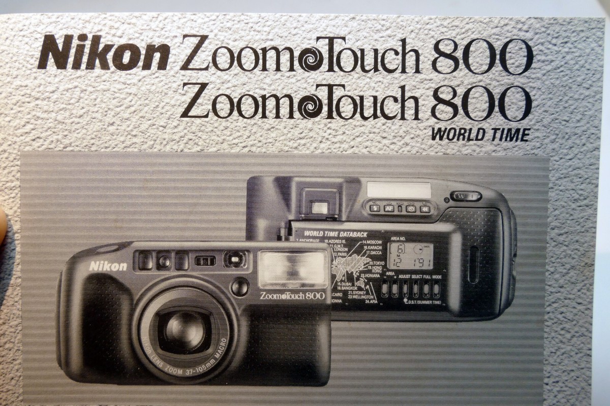 Nikon Zoom Touch 800 Film camera manual Instruction Guide E