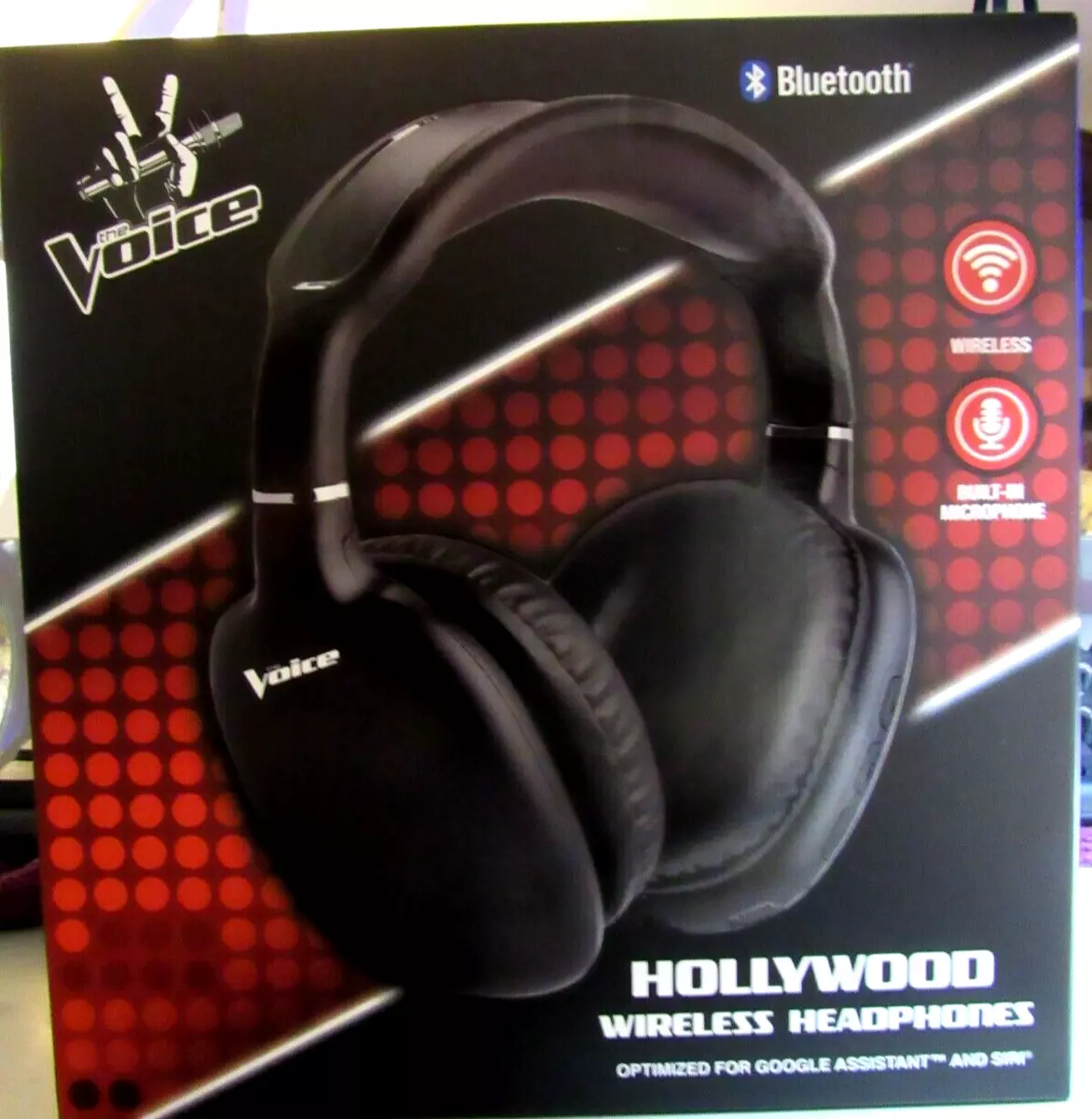 The Voice Hollywood Wireless Headphones Bluetooth Built in