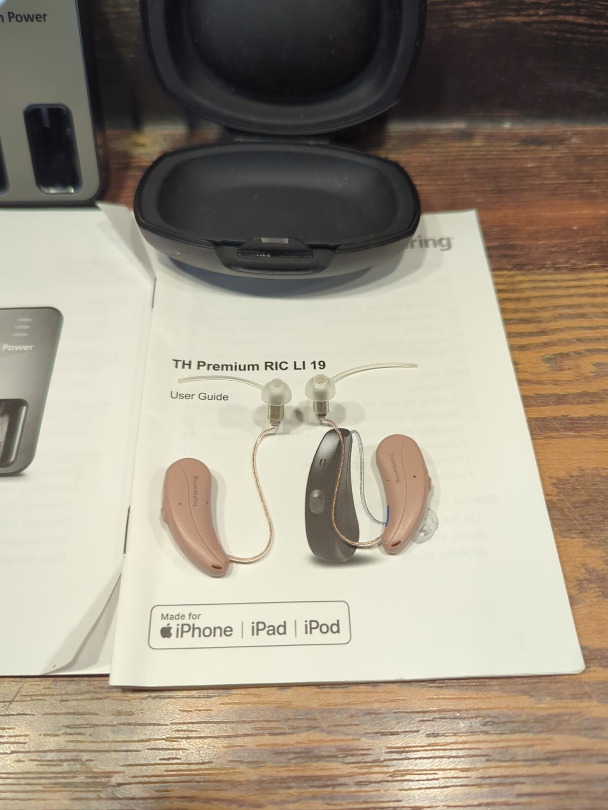 Pair Set Of Tru Hearing Premium RIC LI 19 Hearing Aids W/ Connexx Li